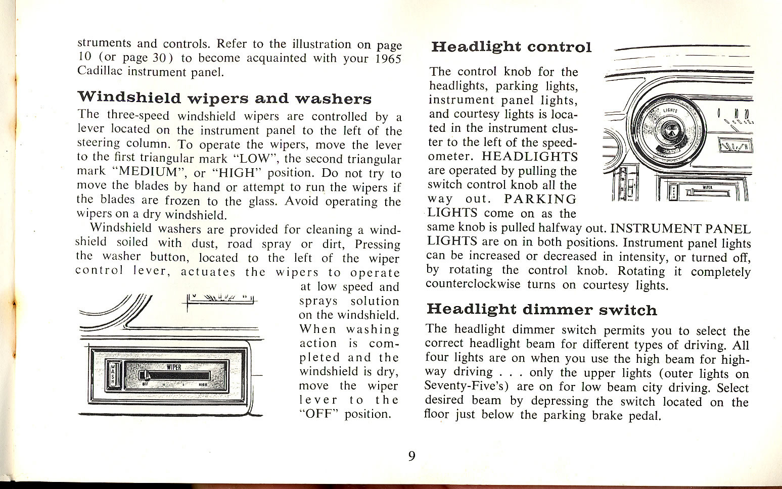 1965 Cadillac Owners Manual Page 15